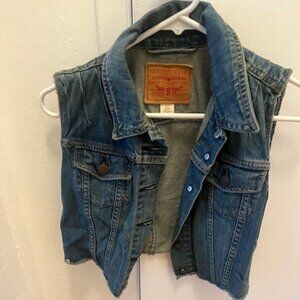 Vintage cropped Levi's denim Vest